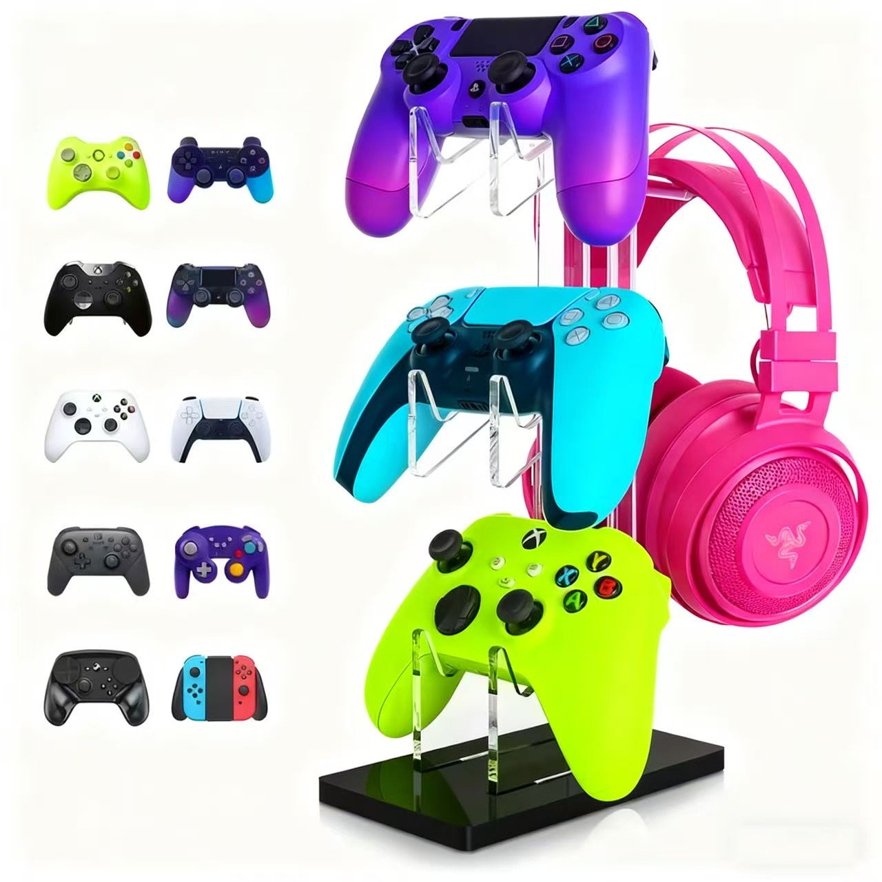 Gaming Controllers Xbox Accessories - Universal 2/3 Tier Controller Holder and