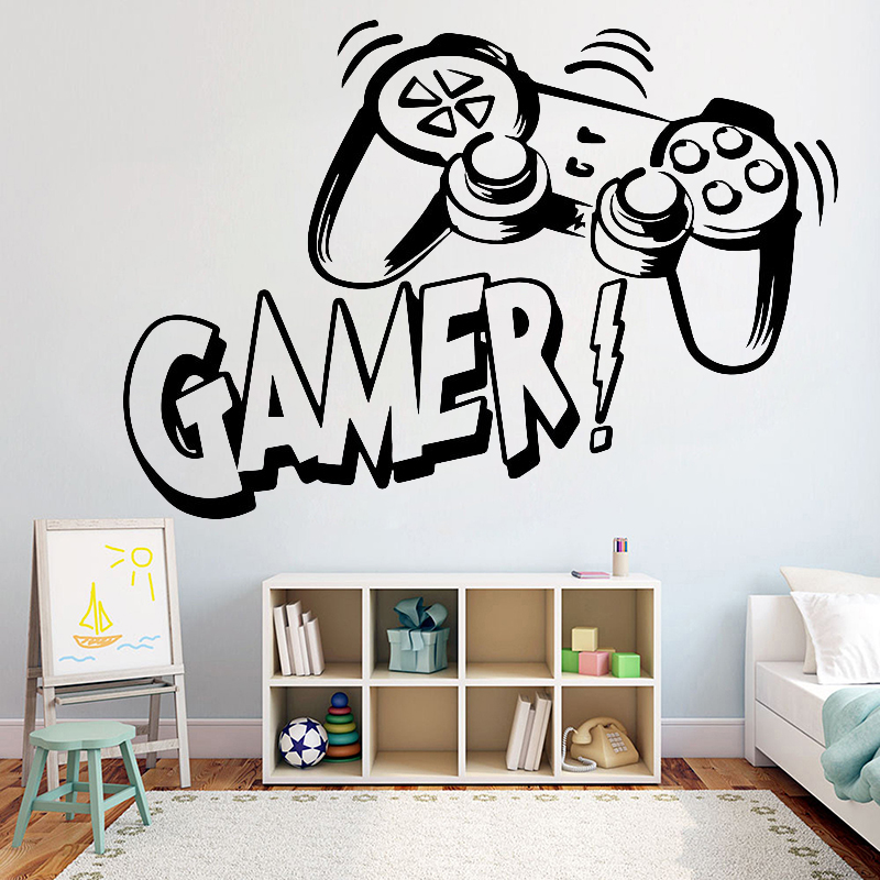Gaming Accessories Wall - Decal Dán Tường Cho Bé Phòng