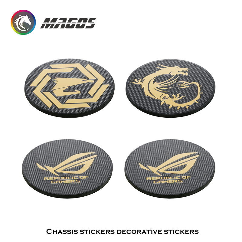 Gaming Accessories Decor - 3 Cái/lốc ROG MSI AORUS 12CM
