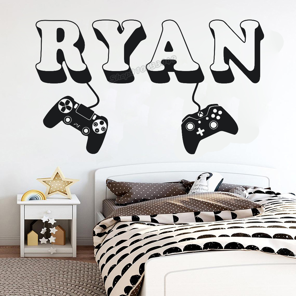 Gaming Accessories Wall - Game Thủ Decal Dán Tường Tùy