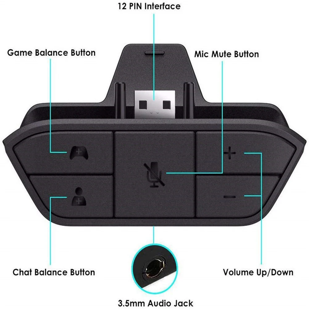 Stereo Headset Adapter for Xbo - đánh giá và giá Gaming Controllers Xbox Accessories
