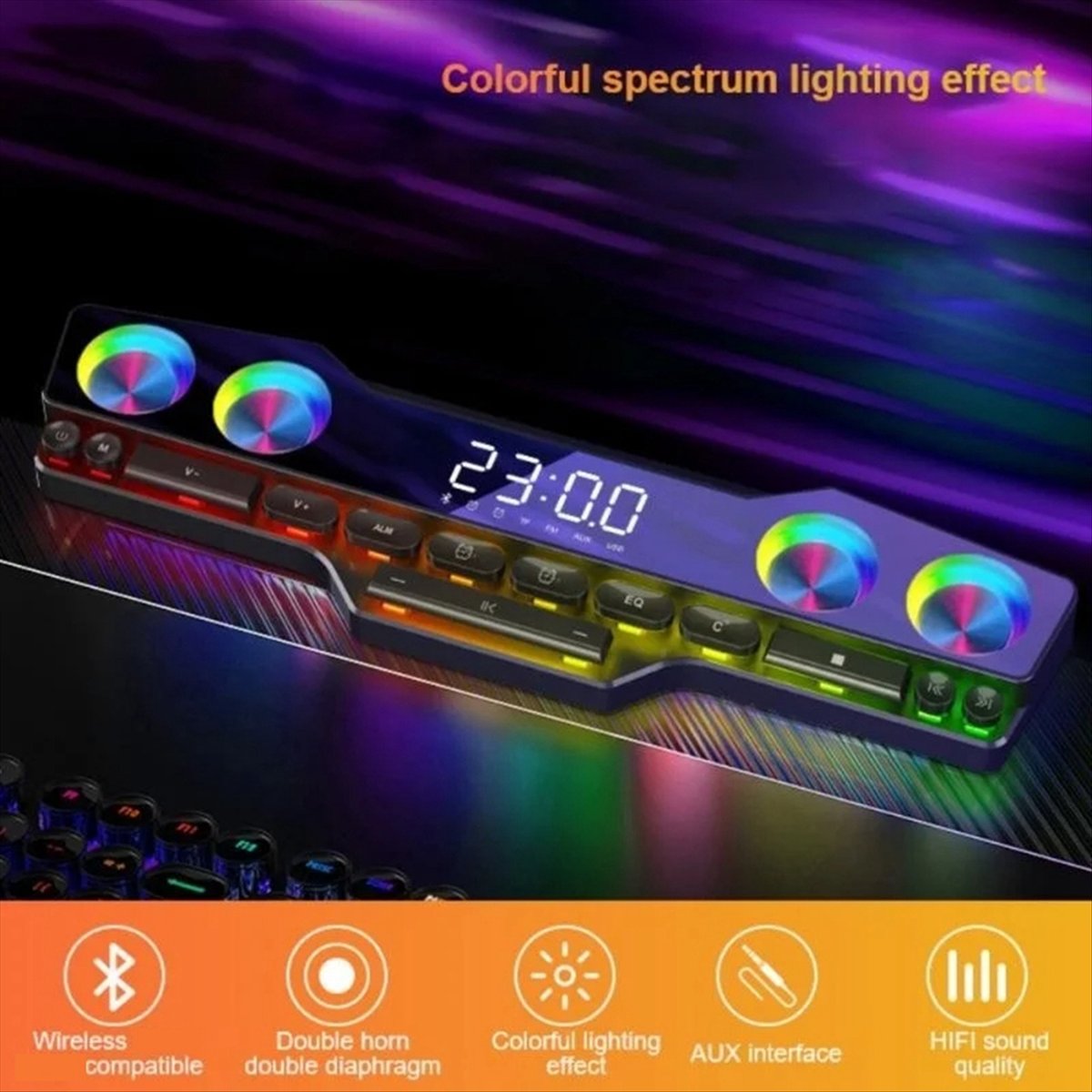 DTC5 V18 Dazzle Colour Speaker - đánh giá và giá Gaming Accessories Lights