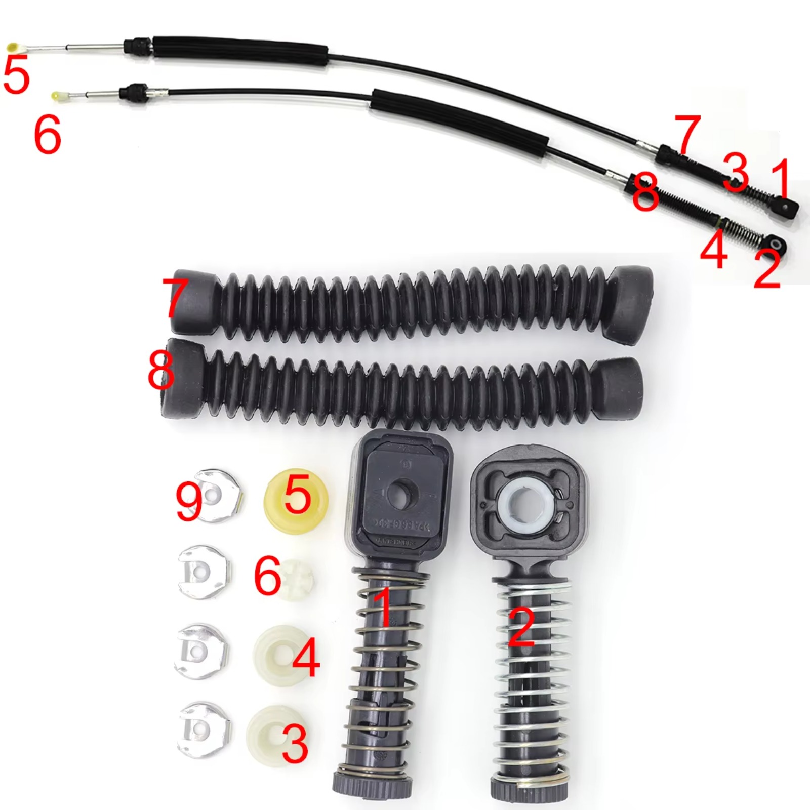 Manual Gear Shift Selector Lev - đánh giá và giá Sleeved Cable Kit