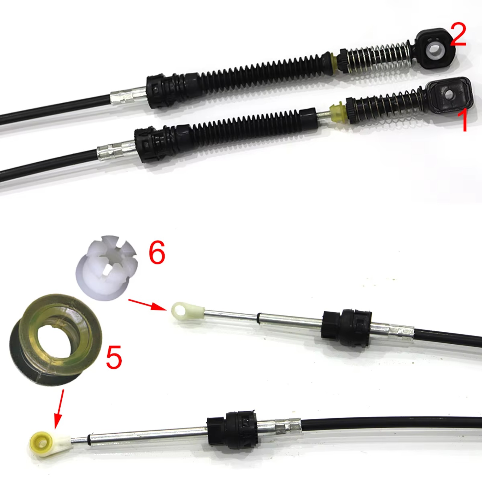 Manual Gear Shift Selector Lev - đánh giá và giá Sleeved Cable Kit