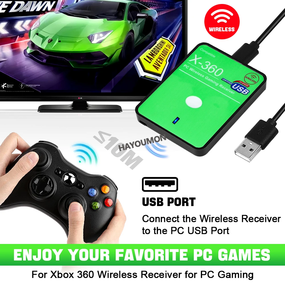 New Wireless Gaming Receiver f - đánh giá và giá Gaming Controllers Xbox Accessories