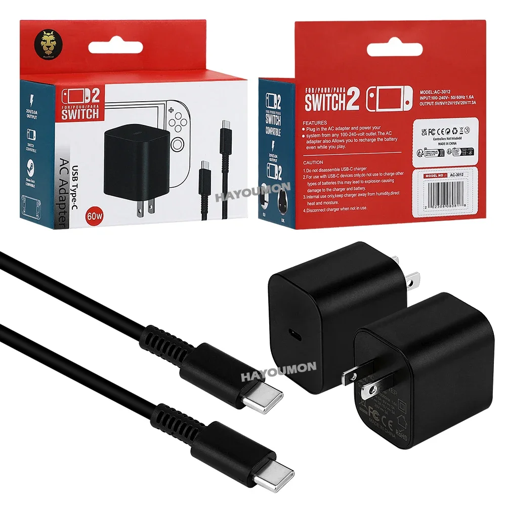 AC Adapter For Switch 2 Fast C - đánh giá và giá Gaming Accessories Wall
