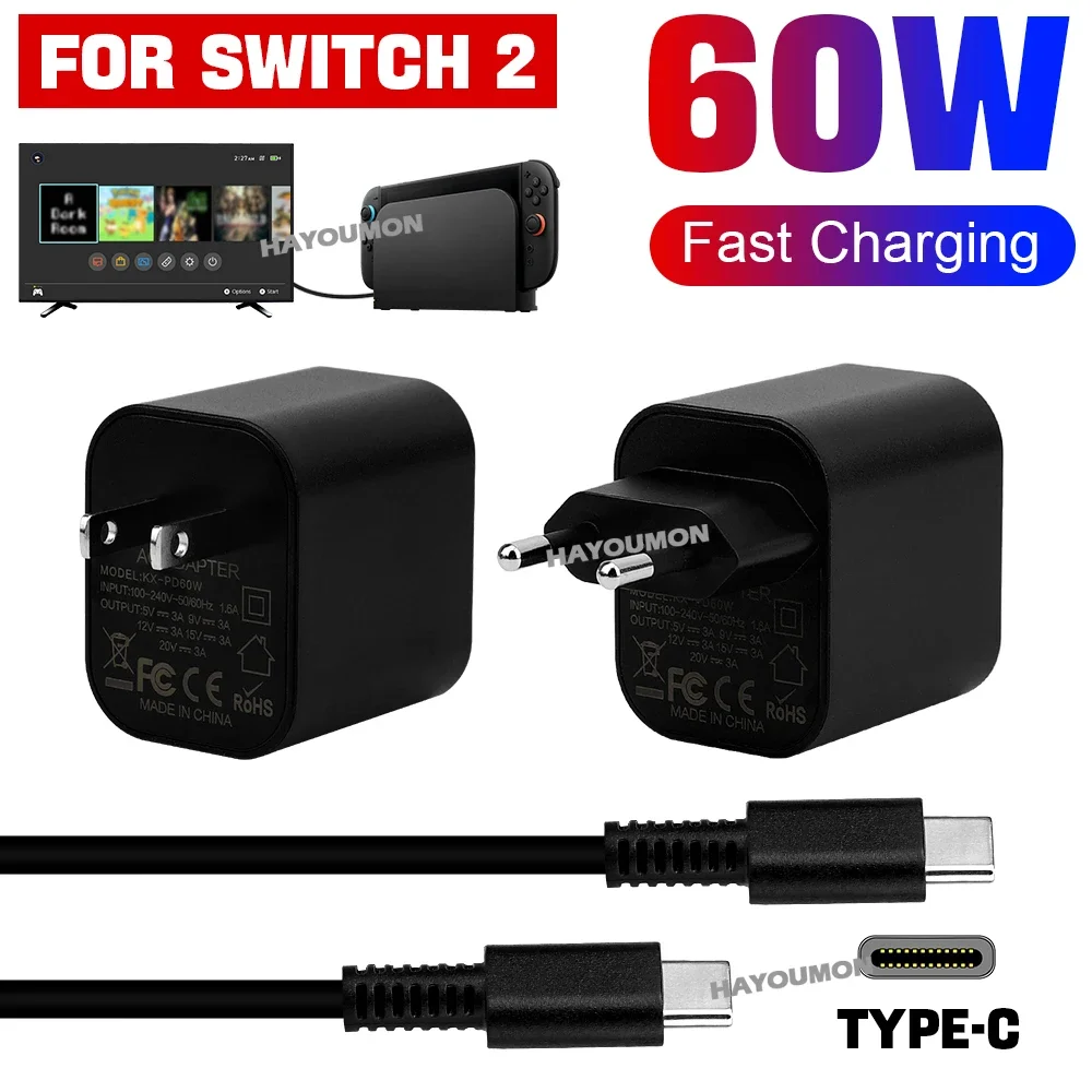 AC Adapter For Switch 2 Fast C - đánh giá và giá Gaming Accessories Wall