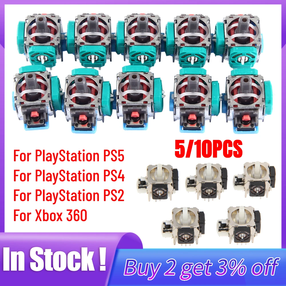 10/5pcs 3D Analog Joystick Sti - đánh giá và giá Gaming Controllers Xbox Accessories