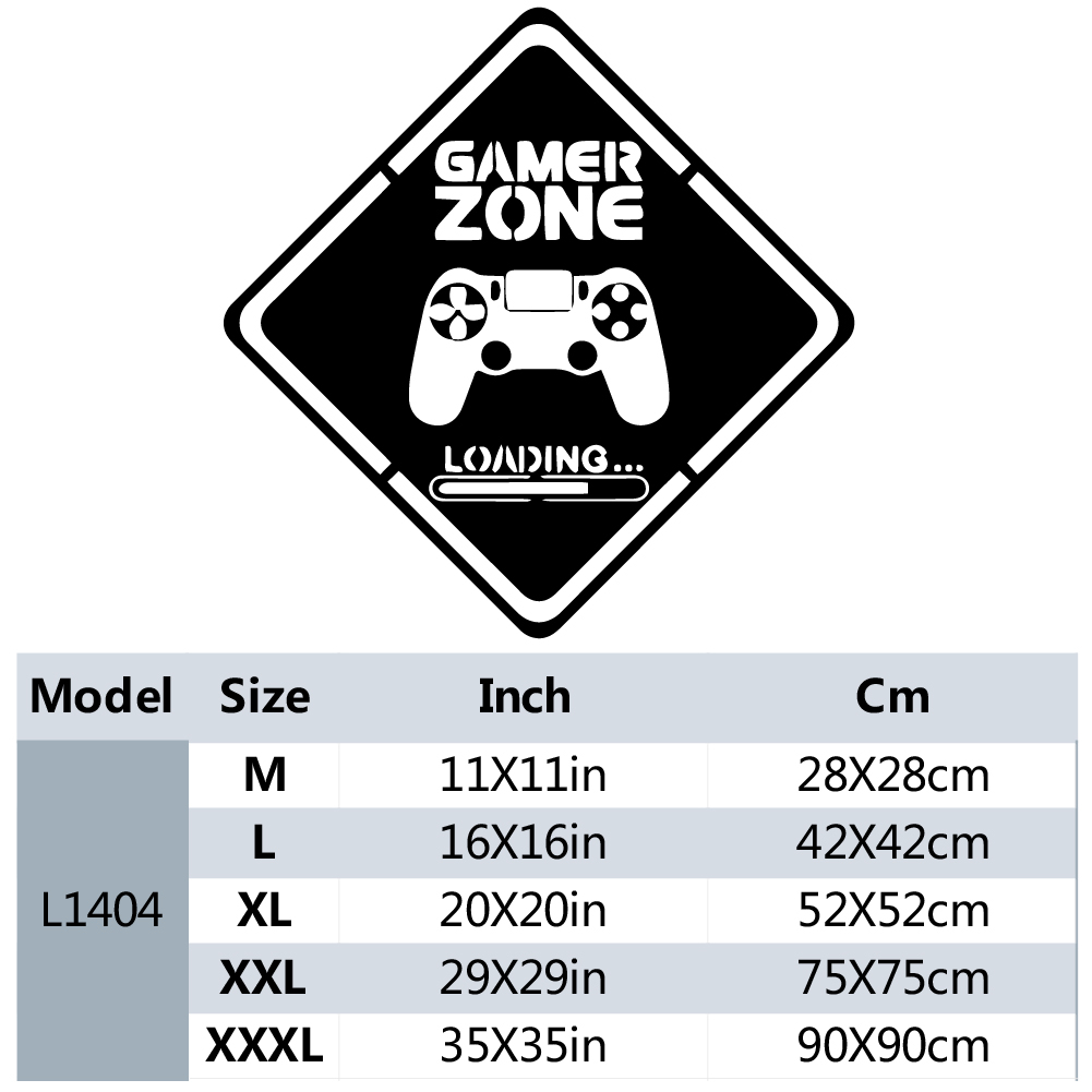 1pc Gamer Zone Door Decal Wall - đánh giá và giá Gaming Accessories Wall