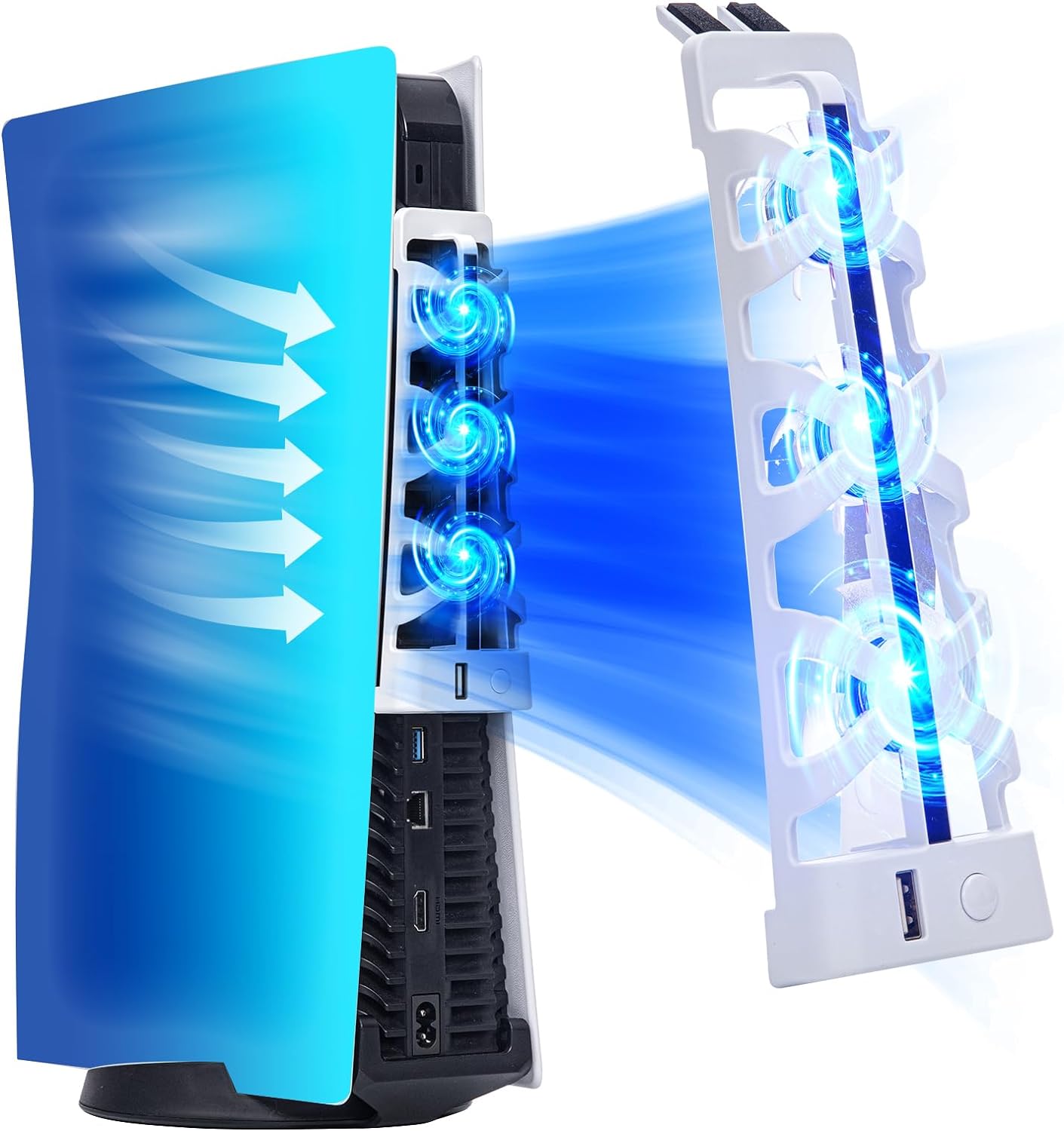 For PS5 Slient Cooling Fan wit - đánh giá và giá Gaming Accessories Lights